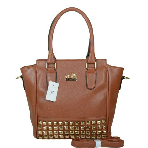 Coach Legacy Tanner In Studded Small Brown Crossbody Bags BNN | Women